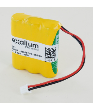 Batterie NiMh 3.6V 2.2Ah pour lampe portable d'intervention (060797)