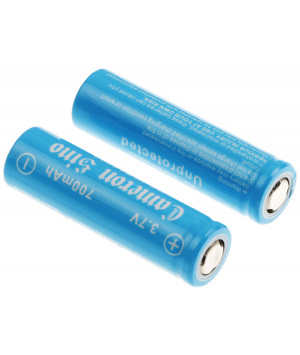 2 Accus Li-Ion 3.7V 700mAh ICR14500 ohne Schutz