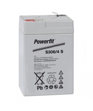 Batterie blei Powerfit 6V 4Ah S306 / 4 s Batterie blei Powerfit 6V 4Ah S306 / 4 s