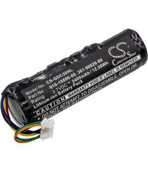 3.7V 3.4Ah Li-ion Battery for Garmin Astro System DC20