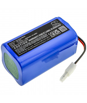 Batería de iones de litio de 14.8V 2.6Ah 501929 para la aspiradora ZACO A9s