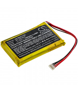 3.7V 1.2Ah LiPo RF-350 6043 Batería para RENKFORCE GX-111 Alarma GPS