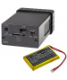 3.7V 1.2Ah LiPo RF-350 6043 Battery for RENKFORCE GX-111 GPS Alarm