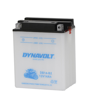 Batterie plomb moto 12V 14Ah +G Dynavolt (DB14-B2)