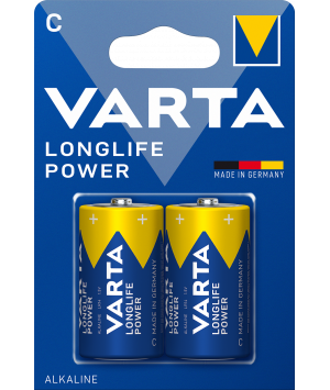 Battery alkaline LR14 Pack of 2 Longlife Power Varta