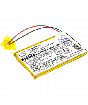 Batterie 3.7V 1.2Ah LiPo AEC603658 pour detecteur de gaz Honeywell BW MicroClip XL