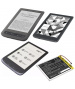 3.7V 1.45Ah LiPo 4K-19 Batteria per Pocketbook Touch Lux 3
