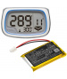 3.7V 0.9Ah LiPo VTK86 Batteria per Gps Bussola Velocitek Shift