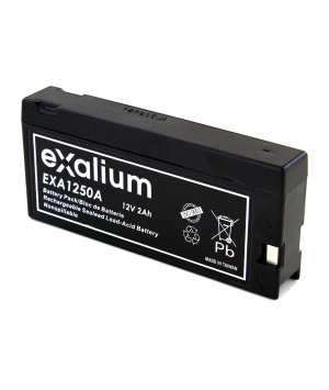 Exalium 12V 2Ah EXA1250A Lead Battery