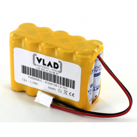 Batterie alarme 12V 1.7Ah NiMh pour ALARME INCENDIE CHALLENGER 734101 (-C) (PA00005)
