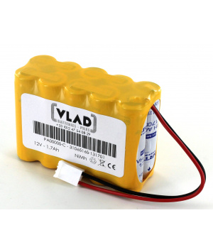 Batería 12V NiMh para alarma de incendio 734101 CHALLENGER 1.7Ah