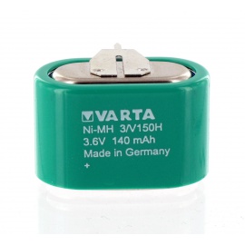 Batterie 3.6V 140mAh NiMh 3 picots 3/V150H Varta