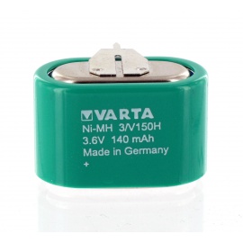 Batterie Ni-Mh 3.6V 140mAh 3 Picots Varta microbattery (55615603059)