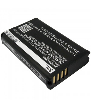 3.7V 1.8Ah Li-ion Battery for GPS Garmin Montana 680