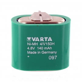 150mAh batería 4.8V cerda 3 4/V150H Varta