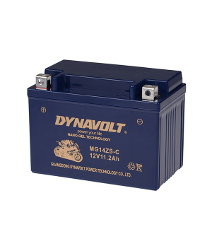 Arranque de la batería Moto lead nano gel 12V 11Ah impermeable MG14ZS-C Dynavolt