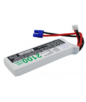 Akku Li-Po 7.4V 30c 2100mAh 2S1P für Fernsteuerung und Drohne