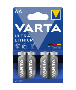 4 batteries AA 1.5V Varta Ultra Lithium