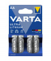 Pack 4 Piles Ultra Lithium AA LR6 1.5V Varta