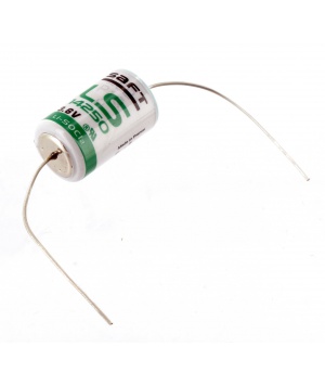 Pile Lithium 3.6V 1,2Ah LS14250 + Fils Saft (LS14250CNA)