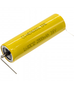 Pile Lithium 3.6V 2Ah ER6 avec picots