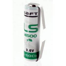 Battery Lithium Saft 3.6V LS14500 + lugs