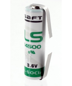 Batteria al litio Saft 3.6 v LS14500 + alette