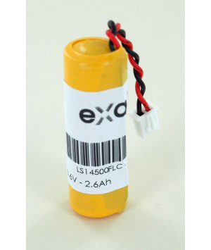 Pile lithium 3.6V 2.6Ah saft (LS14500FLC)