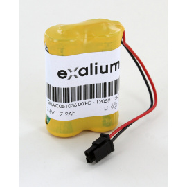 Pile lithium 3.6V 7.2Ah type 3HAC051036-001 REV02 pour ABB