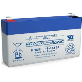 Batería de plomo 6V 1.3Ah PS-612ST Power Sonic