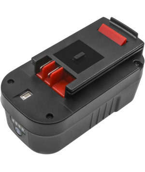 Batteria HPB18 agli ioni di litio da 18 V 2 Ah per HPD1800 nero e piano