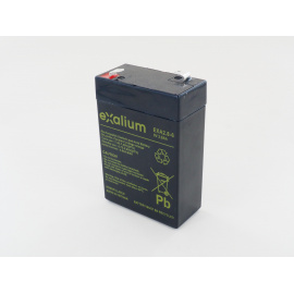Batterie Plomb 6V 2.8Ah EXALIUM (66X33X97) (EXA2.8-6)