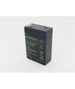 Batterie Plomb 6V 2.8Ah EXALIUM (66X33X97) (EXA2.8-6) 