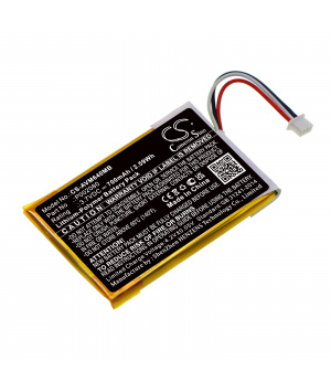 3.6V 0.7Ah LiPo P002080 Batteria per Baby monitor Alecto DVM-64