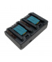 Cargador compatible Makita 14.4V - batería de ion de litio de 18V