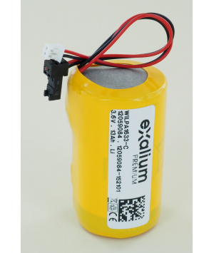 Pile 3.6V Lithium type wilpa1633 2 connecteurs pour sirene exterieur Legrand