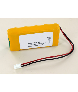 Batterie 24V 0.9Ah NiMh pour Secours Portail (V) (V) (V) (V) (V) (V) (V) (V) (V) (V) (V) (V) (11425