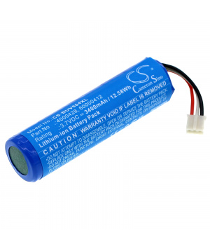 Batteria agli ioni di litio da 3,7 V 3,4 Ah 4000428 per lente d'ingrandimento Burton UV604 LED