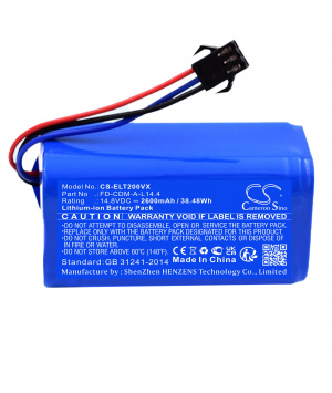 14.8V 2.6Ah Li-ion Battery for Dymosen C1 Vacuum Cleaner