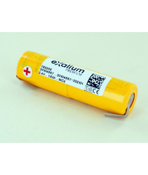Batterie 2.4V 1.8Ah NiCd 2 VRECs 1800 Baton 785509
