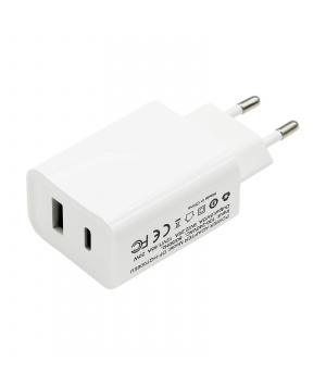 USB/USB-C charger 20W 5V/3A, 9V/2A, 12V/1.5A