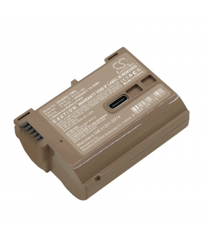 Batterie 7V 2.05Ah Li-ion EN-EL15 avec charge USB-C pour APN Nikon
