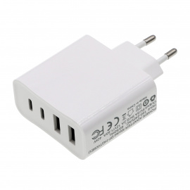 4-Port USB/USB-C 40W 5V/3A, 9V/2A, 12V/1.5A Charger