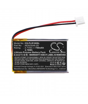 3.7V 0.75Ah LiPo AE503048-2S batería para impresora Polaroid Zip