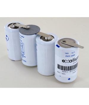 Batterie 4.8V 4Ah NiCd 4VTD Faston +6.3/-4.8mm