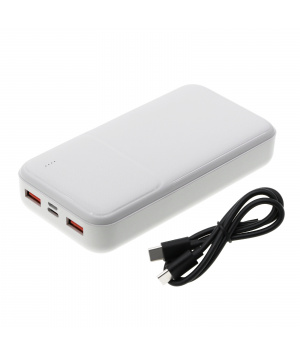 Powerbank 5V 20Ah LiPo 3 Ausgänge USB/USB-C 3A QC3.0 + PD 18W