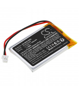 3.7V 0.32Ah LiPo PH422536P Battery for Skybell Slim Line Mounting Bracket