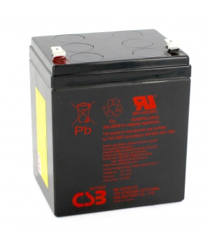 Batteria al piombo CSB 12V 5Ah HR1221W