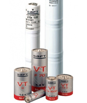 Batterie Saft 3 VRECs 1800 Seite cote