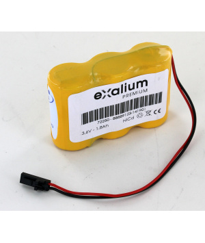 Batterie 3.6V 1.8Ah NiCd 72250 pour casque Lumiview WELCH ALLYN